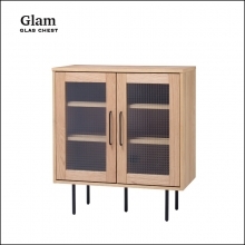 GLAM ガラスチェスト 80